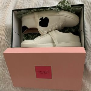 Kate Spade Fez Sneakers Optic White/Black Size 9